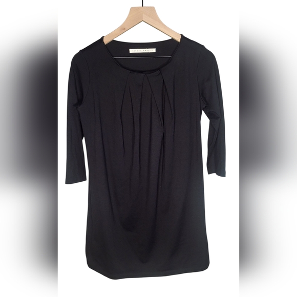 Susana Monaco Black Quarter Sleeve Mini Dress S/M - Picture 1 of 4